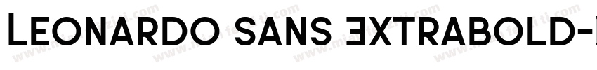 Leonardo Sans Extrabold字体转换